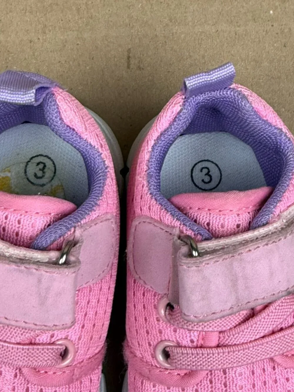Toddler Girls Bellanie Pink Athletic Sneakers Size 3 Needs Cleaning